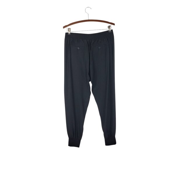 ATM Silk Joggers Black Pull On Pants AW9001-BD Lightweight Essential Size Small - Picture 2 of 9